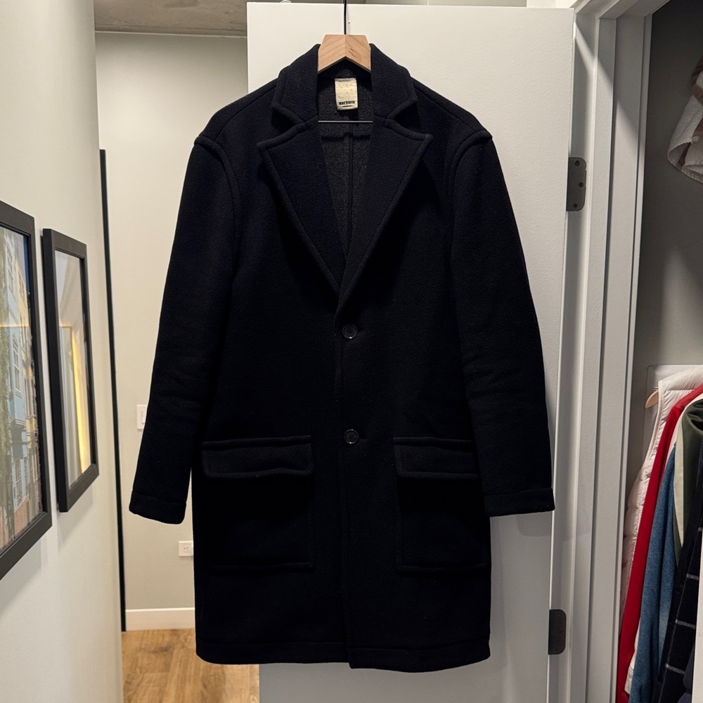 Baldwin Men's Navy Overcoat